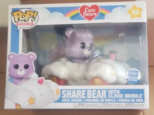 Funko POP! Rides Care Bears Share Bear with Cloud Mobile #85 Exclusive Vaulted