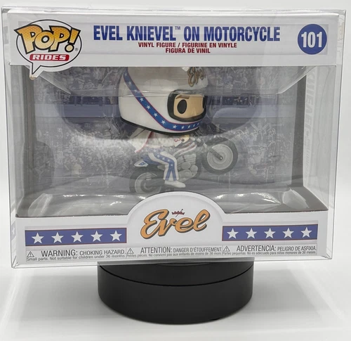Funko POP! RIDES - Evel Knievel on Motorcycle #101 Sealed NEW