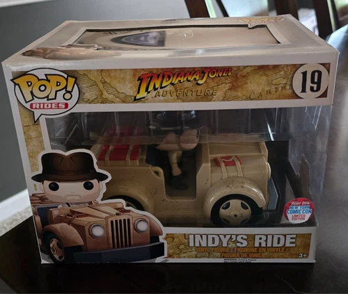 Funko POP! Rides -Indiana Jones Adventure - INDY'S RIDE #19  *Damaged* Exclusive