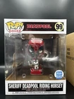 Funko POP Rides Marvel Deadpool Sheriff Riding Horsey #99 Funko Exclusive w/ Box