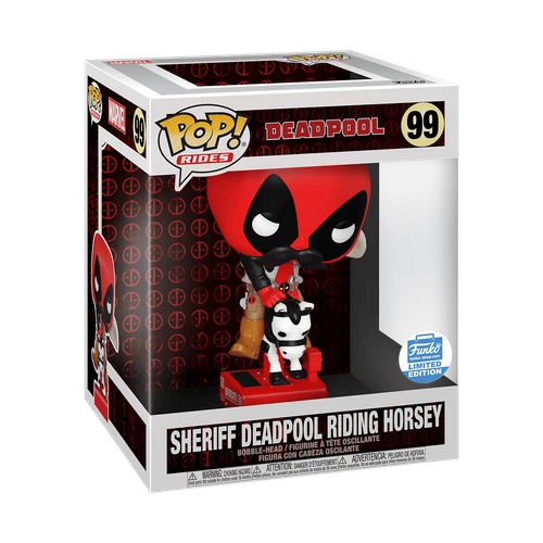 Funko Pop! Rides: Marvel - Sheriff Deadpool Riding Horsey - Funko (Exclusive)...