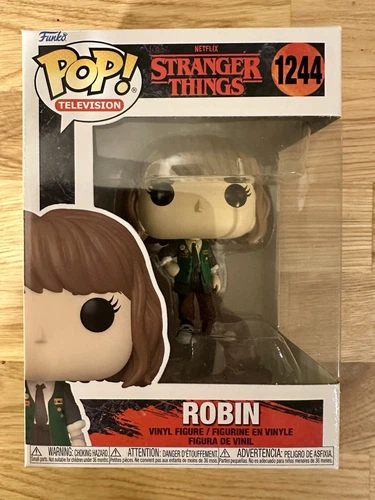 Funko Pop! Robin #1244 Stranger Things Vinyl Figure with Soft Protector