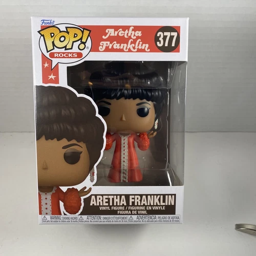 Funko Pop! Rocks Aretha Franklin #377 w/ Protector