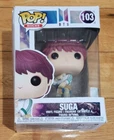 Funko Pop! Rocks BTS #103, SUGA Vinyl Figure NIB 2019, Box Has Wear