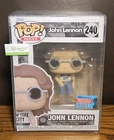 Funko Pop Rocks John Lennon #240 NYCC 2021 LE Beatles With Protector