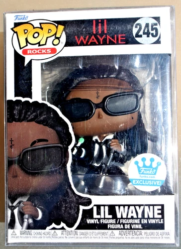 Funko Pop! Rocks: Lil Wayne (Exclusive) #245 with protective case