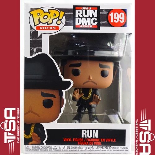 Funko Pop! Rocks RUN DMC RUN (JMJ 4EVER) #199 With Protector 2020