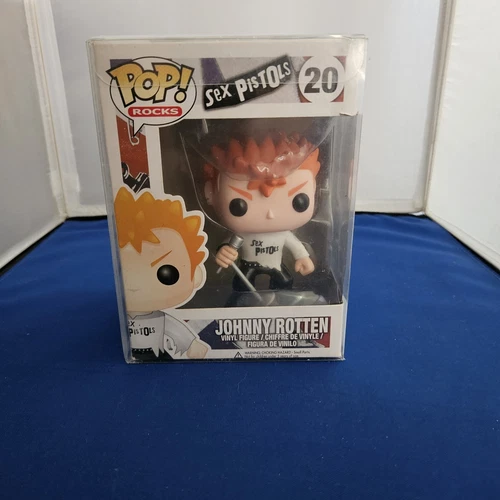 Funko Pop! Rocks: Sex Pistols - Johnny Rotten #20 Figure (Box with Protector)