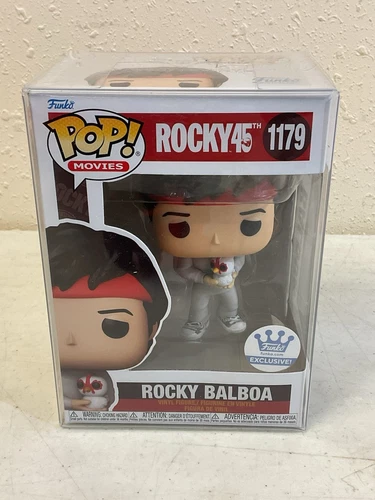 Funko Pop! Rocky45: Rocky Balboa holding Chicken Vinyl Figure #1179 w/ Protector