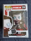 Funko Pop! Shaun of the Dead Zombie Ed #259 Bloody w/ Protector, *No Sticker*