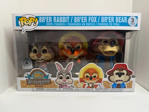 Funko Pop Splash Mountain 30th Br'er Bear Fox Rabbit Disneyland Resort