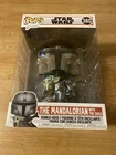 Funko Pop Star Wars 10-Inch Mandalorian with The Child #380 Chrome Vinyl Figure