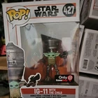 Funko Pop! Star Wars #427 IG-11 with the Child GameStop Exclusive with Protector