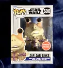 Funko Pop! Star Wars #500 JAR JAR BINKS GameStop Exclusive + Protector