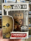 Funko Pop! Star Wars #63 Chewbacca RARE Flocked VGC Smuggler’s Bounty Exclusive
