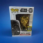 Funko Pop! Star Wars Darth Vader Gold Chrome #157 2019 Galactic Convention Exclu