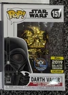 Funko Pop! Star Wars Darth Vader Gold Chrome #157 MCM & Galactic Convention
