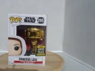 Funko Pop! Star Wars Gold Princess Leia 2019 Galactic Con Exc vinyl #295