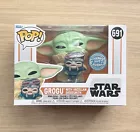 Funko Pop Star Wars Grogu With Anzellan Droidsmith #691 + Free Protector