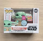 Funko Pop Star Wars Grogu With Cookies Flocked #465 + Free Protector