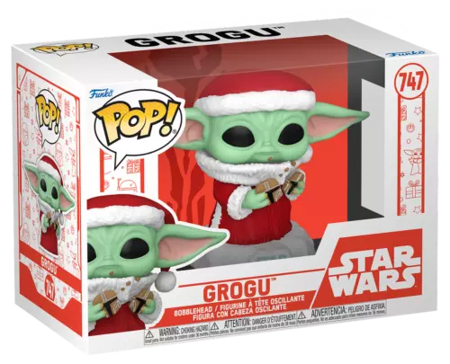 Funko POP! Star Wars Holiday #747 Grogu (aka Baby Yoda) With Holiday Cookies - N