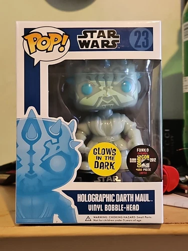 Funko Pop Star Wars Holographic Darth Maul #23 GITD SDCC 2012