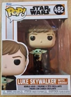 Funko Pop! Star Wars - Luke Skywalker (With Grogu) #482 - £1 Sale Auction