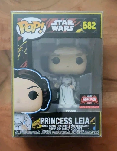 Funko Pop Star Wars PRINCESS LEIA RETRO #682 Target Con Brand New MIB
