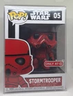 Funko Pop Star Wars red stormtropper 105 Target exclusive free shipping and case