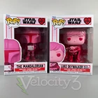 FUNKO POP! Star Wars - The Mandalorian 495 & Luke Skywalker w/Grogu 494 - Pink