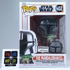 Funko Pop! Star Wars The Mandalorian with Grogu & Pin Amazon Exclusive #402
