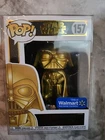 Funko Pop Star Wars Vinyl Figure - Walmart Exclusive -Gold Darth Vader # 157 NIB