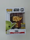Funko Pop! Star Wars Yoda #124 Gold Chrome 2019 Galactic Convention Exclusive
