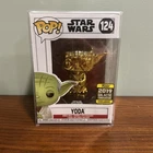 Funko Pop! Star Wars Yoda #124 Gold Chrome 2019 Galactic Exclusive