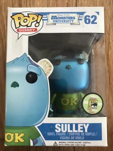 Funko Pop Sulley 62 Metallic SDCC2013 LE 480PCS Disney Monsters University