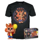 Funko POP & Tee Vinyl - Five Nights at Freddy's Balloon Foxy #907 Flocked M/L/XL