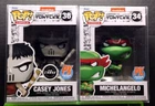 Funko Pop! Teenage Mutant Ninja Turtles Casey Jones (Chase)#36 & Michelangelo#34