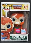 Funko Pop 'Television' BEAST MAN FLOCKED #539 NRFB 2017 Fall Masters of Universe