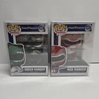 Funko POP! Television: Power Rangers- #1374 Red Ranger #1376 Green Ranger