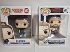 Funko Pop Television Stranger Things Eleven #843 and Hopper(w/vines) #641 Combo