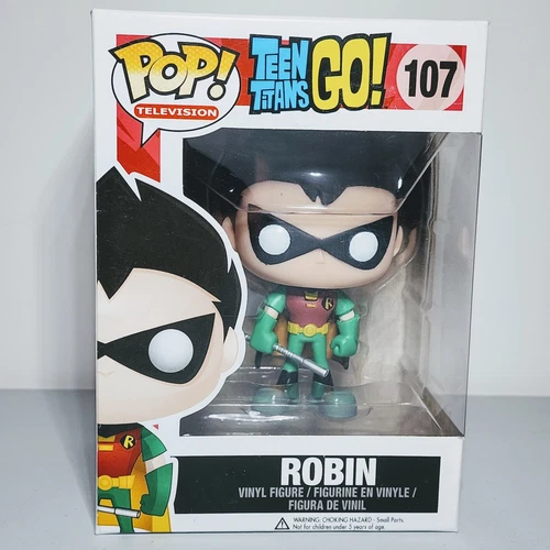 Funko Pop Television: Teen Titans Go - Robin #107 w/ Protector