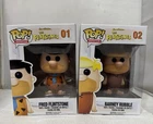 Funko Pop! The Flintstones Fred Flintstone #01 And Barney Rubble #02 Vaulted