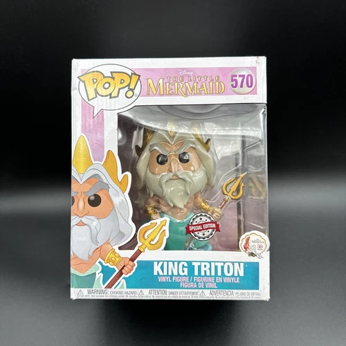 Funko Pop! The Little Mermaid - King Triton 6 inch # 570 (Hot Topic Exclusive)