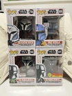 Funko Pop The Mandalorian Grogu Amazon 402/Dark Saber GITD 491/Bo-Katan 714