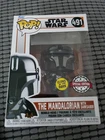 Funko Pop THE MANDALORIAN WITH DARKSABER #491 Bobble Head Figure Special NEW