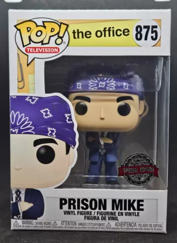 FUNKO POP, THE OFFICE #875 PRISON MIKE SPECIAL EDITION VINYL FIGURE