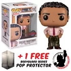 FUNKO POP THE OFFICE OSCAR MARTINEZ #1132 EXCLUSIVE VINYL FIGURE + PROTECTOR