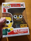 Funko Pop The Simpsons Ned Flanders #833 HOT TOPIC EXCLUSIVE READ
