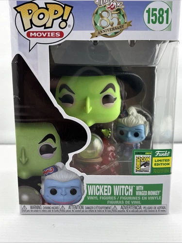 Funko Pop! The Wizard of Oz Wicked Witch W Monkey #1581 SSCC Con Sticker *DND