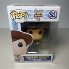 Funko Pop! Toy Story 4 Sheriff Woody #522 Vinyl Figure | Sticker Damage